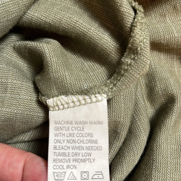 Van Heusen Size Small Men’s Olive Color Short Sleeve Collared Polo Shirt - Picture 6 of 8